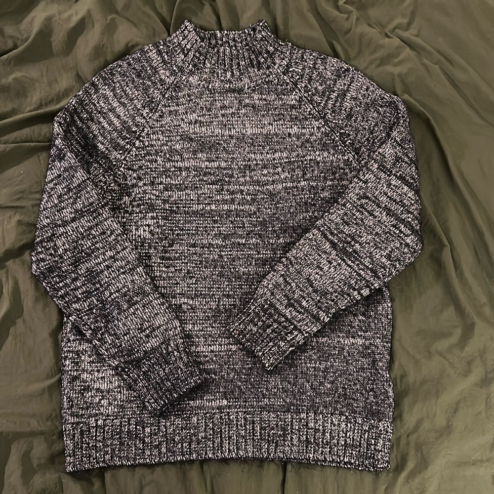 Silver and Blue Knit Sweater